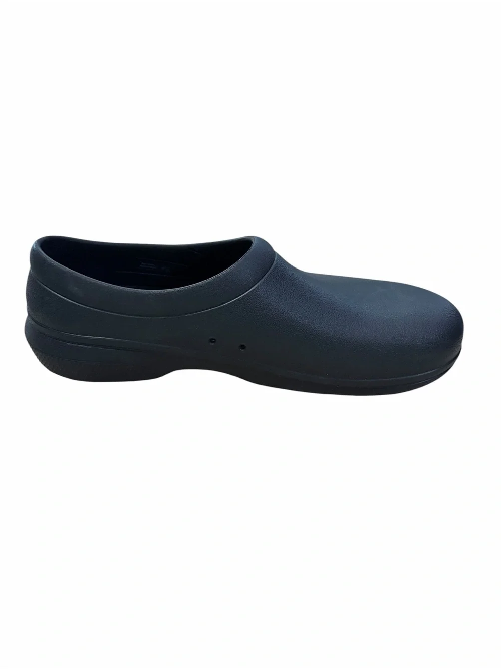 Crocs On-The-Clock Work Slip-On Clogs Mens 13 Black Rubber Shoes